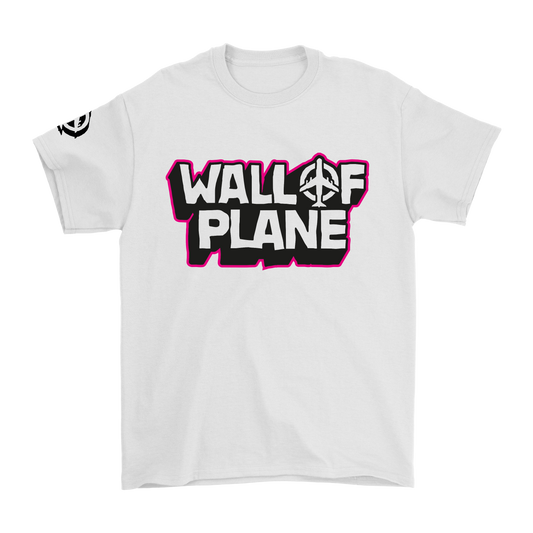 T-shirt Wall of Plane| Print Front Pink