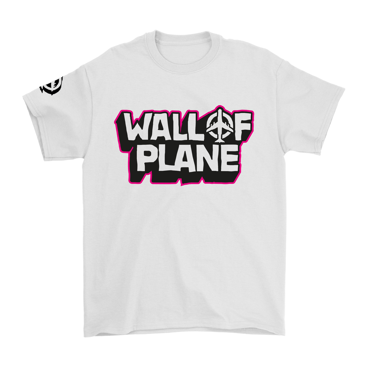 T-shirt Wall of Plane| Print Front Pink