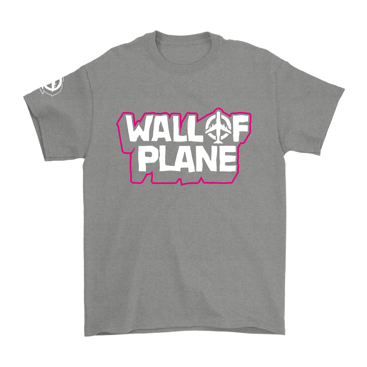 T-shirt Wall of Plane| Print Front Pink
