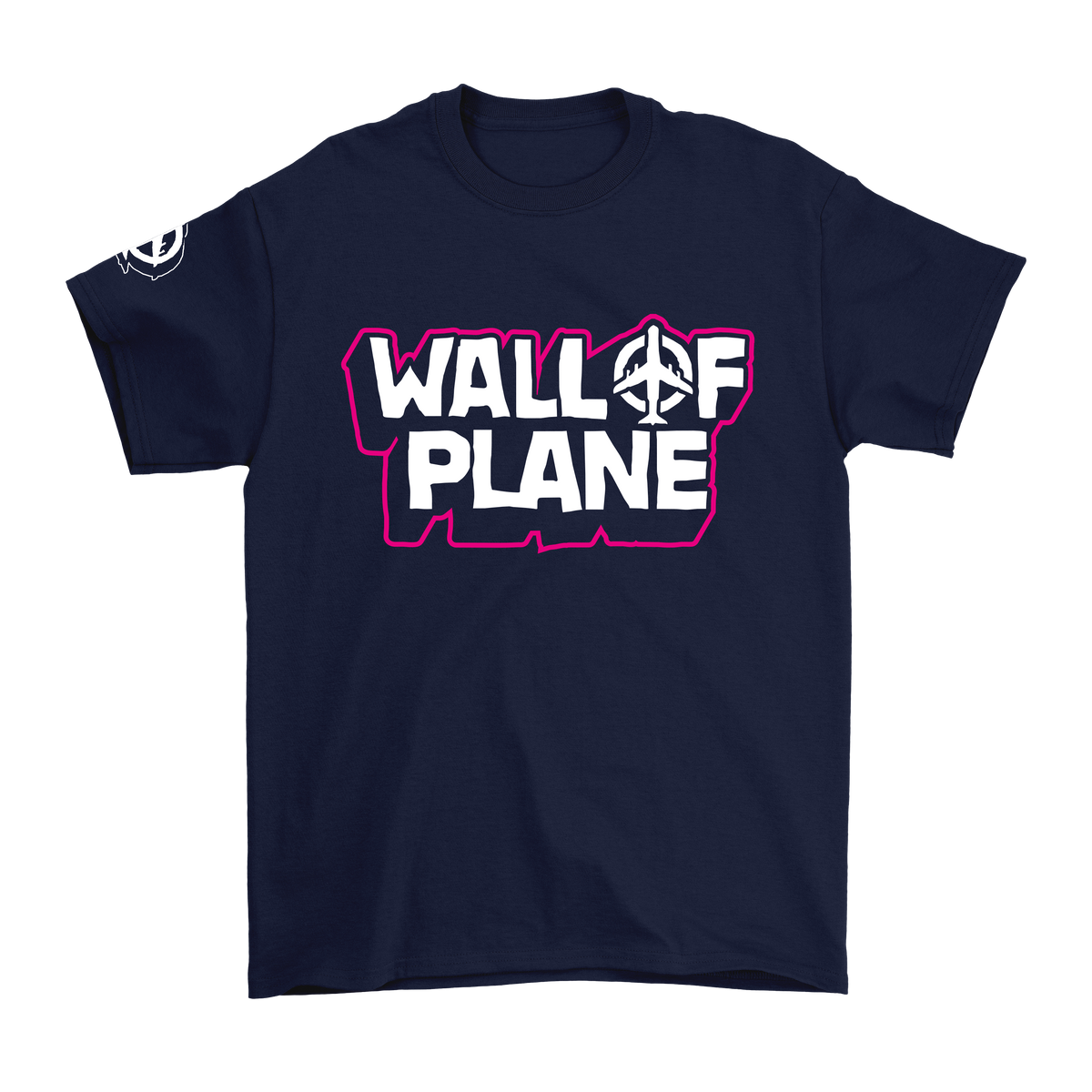 T-shirt Wall of Plane| Print Front Pink
