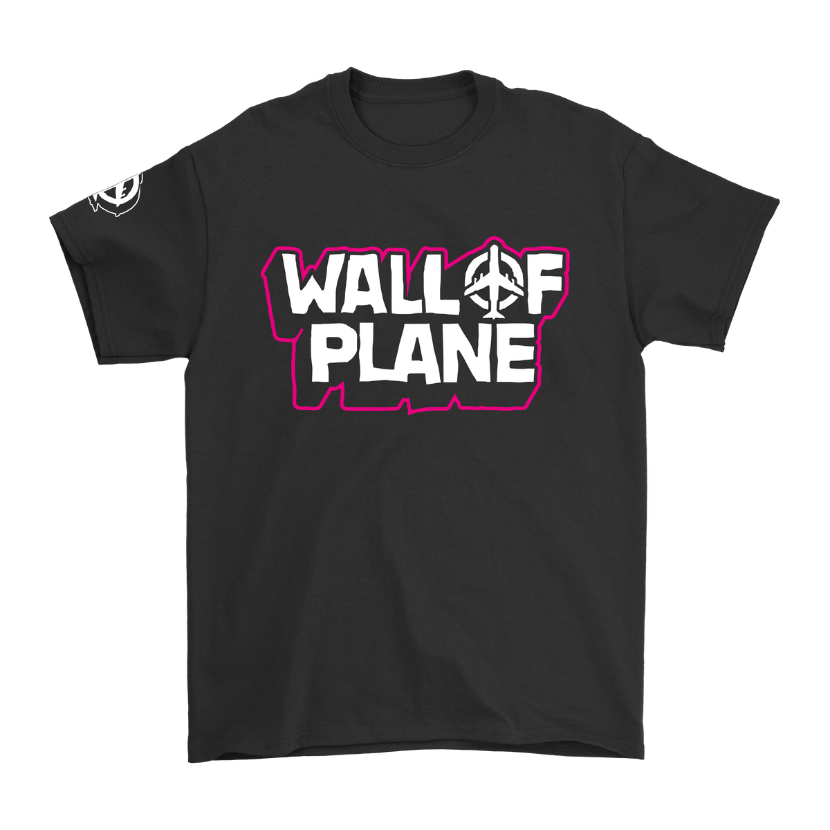 T-shirt Wall of Plane| Print Front Pink